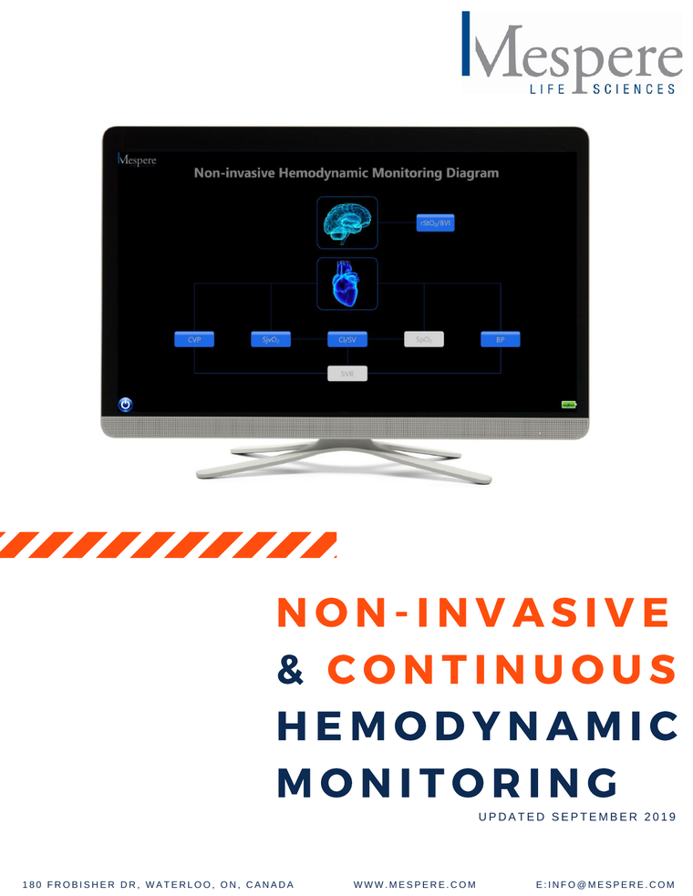 Portada del brochure técnico de Mespere LifeSciences